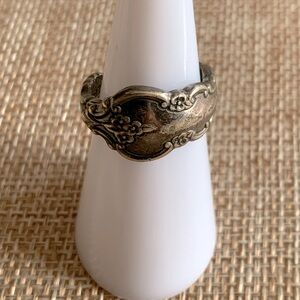 Vintage International Deep Silver Company Silver Plated Spoon Ring Size 6 1/2